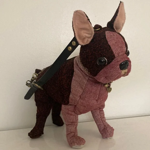 Fuzzy Nation Dog shaped purse